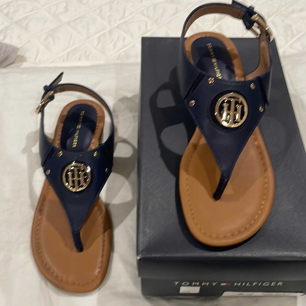 Tommy Hilfiger navy blue sandals